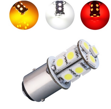 Substituye las bombillas convencionales de bayoneta de 2 polos Color a elegir Blanco 6000K LED Rojo coche moto furgoneta posición y freno luz de día DRL les